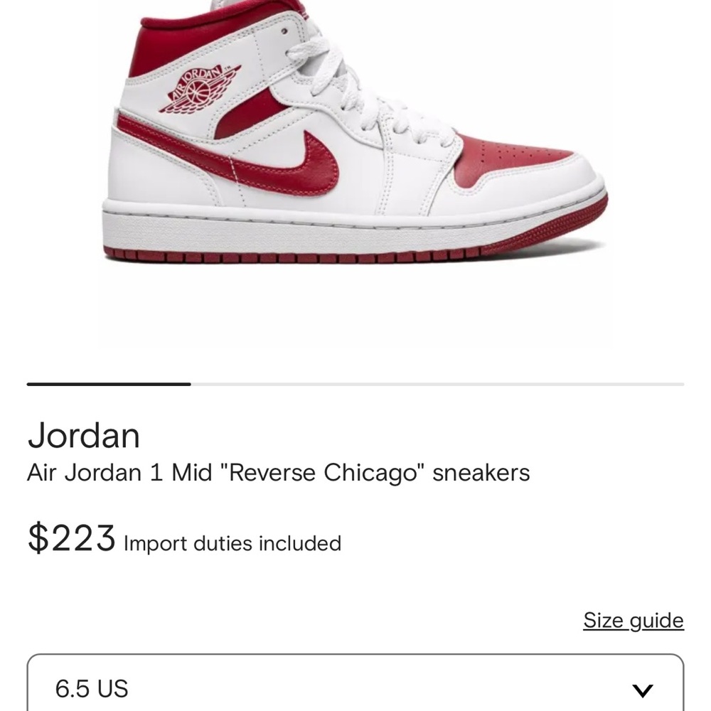 Jordan Air Mid 1 reverse Chicago sneakers